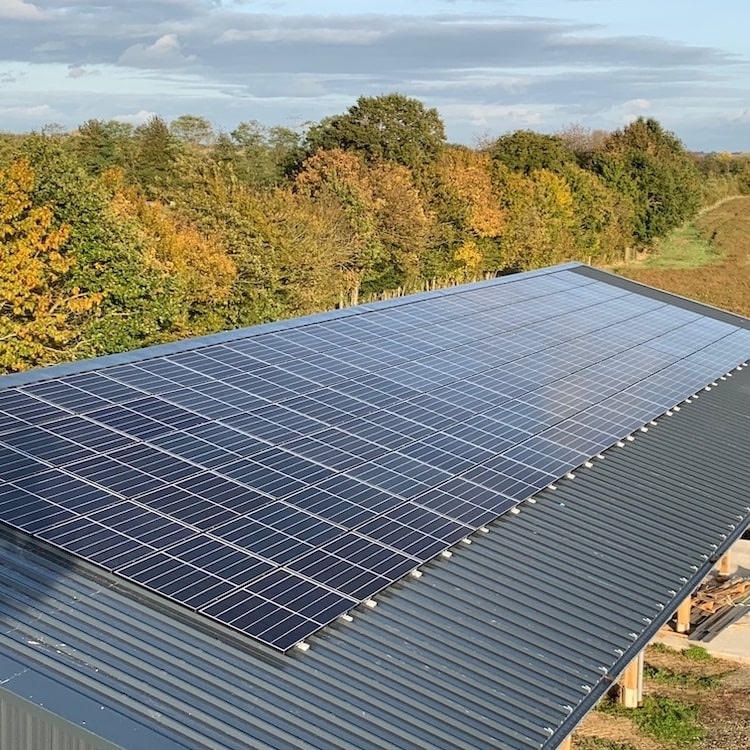 Installation panneaux photovoltaïques - Domaine agricole à Domagné (35)