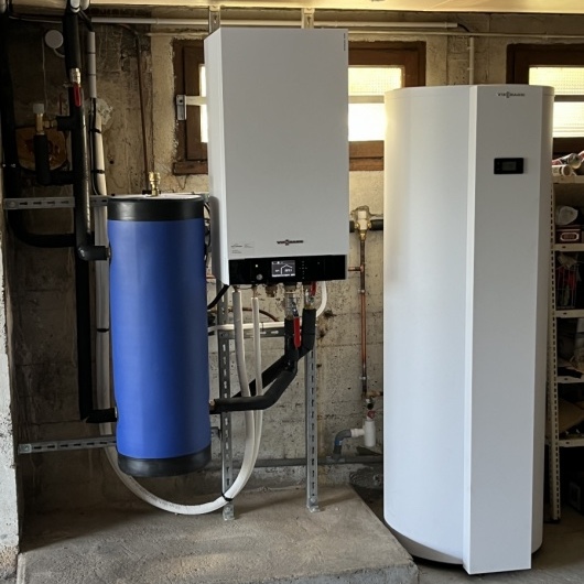 Installation d’un système de chauffage et d’eau chaude sanitaire à Cesson-Sévigné (35)